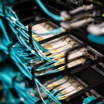 Network patch panel with organized cabling